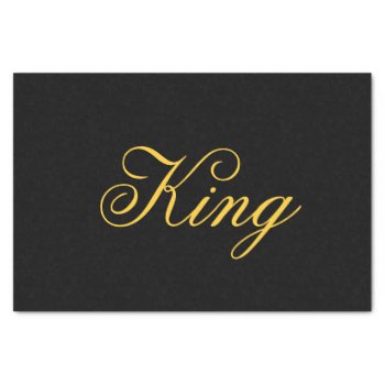 King Tissue Paper by kfleming1986 at Zazzle