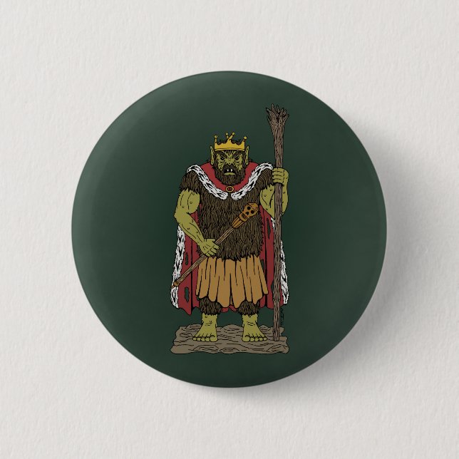 King Troll Pinback Button (Front)