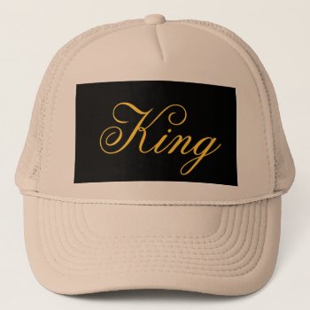 King Trucker Hat by kfleming1986 at Zazzle