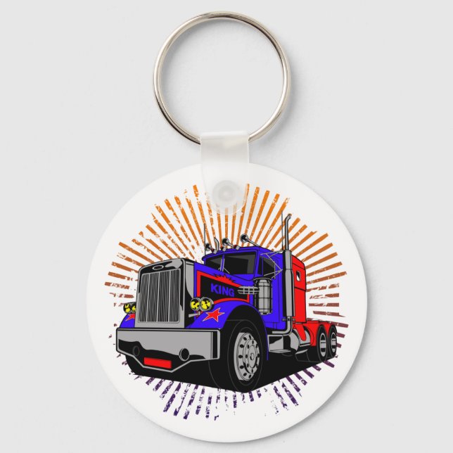 King Trucker Keychain (Front)