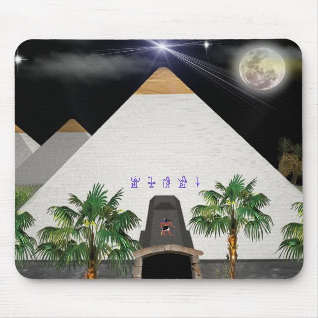 King Tut and Egypt Mouse Pad (Front)