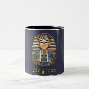 King Tut and Egypt Two-Tone Coffee Mug