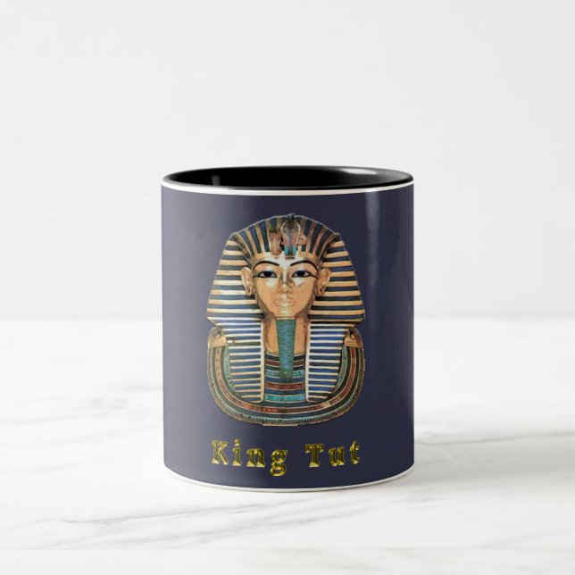 King Tut and Egypt Two-Tone Coffee Mug (Center)