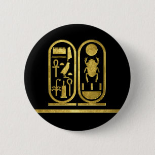 King Tut Cartouche Button