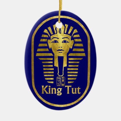 King Tut Ceramic Ornament