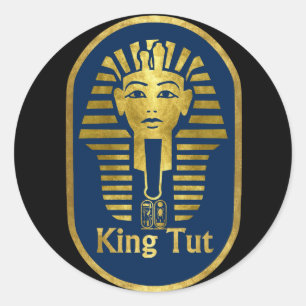 King Tut Classic Round Sticker