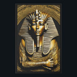 King Tut Covered In Gold On Canvas Wall Art<br><div class="desc">This wall art displays an image of King Tut draped in gold with arms crossed of this ancient egyptian art theme and style on canvas. Our prints are printed with the highest resolution on cotton-poly archival paper for a long-lasting fade resistant print measures 24.00" x 36.00". This print will make...</div>