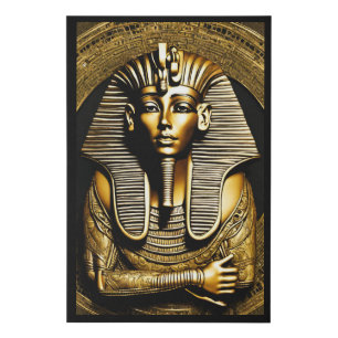 King Tut Covered In Gold On Canvas Wall Art