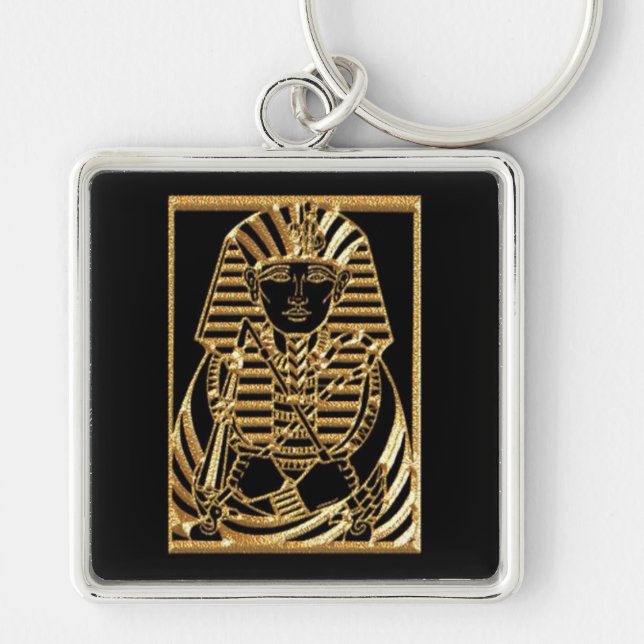 King Tut Gold Egyptian Key Chain (Front)