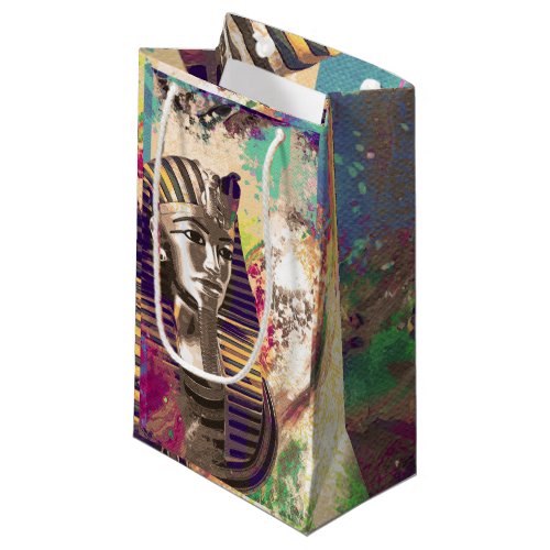 King Tut  Mask Abstract composition Small Gift Bag