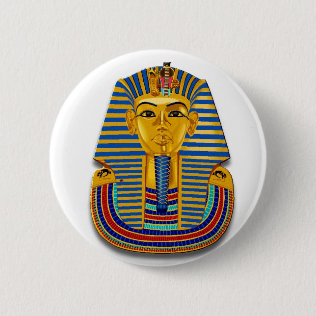 King Tut Mask Button (Front)