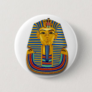 King Tut Mask Button