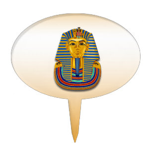 King Tut Mask Cake Topper