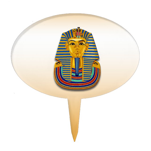 King Tut Mask Cake Topper (Front)