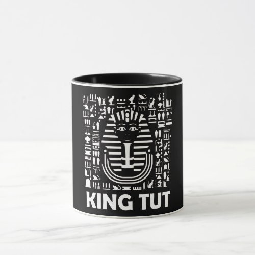 King tut pharaoh egyptian Hieroglyphic Alphabet Mug