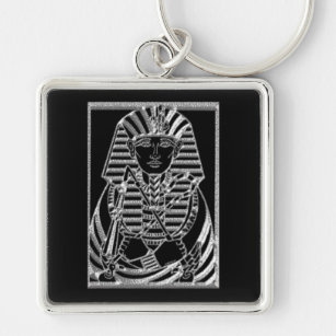 King Tut Silver Egyptian Key Chain