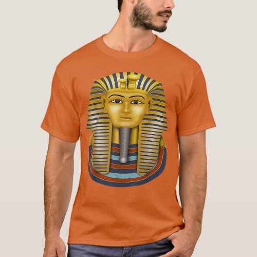 King Tut Tutankhamun Gold Mask Egyptian Ancient Go T_Shirt