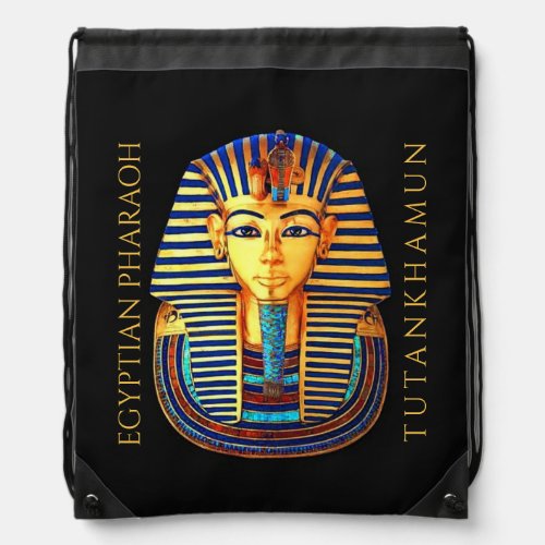 King Tutankhamun Ancient Egyptian Pharaoh Drawstring Bag