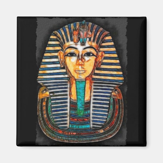 King TUTANKHAMUN Egyptian Art Magnet (Front)