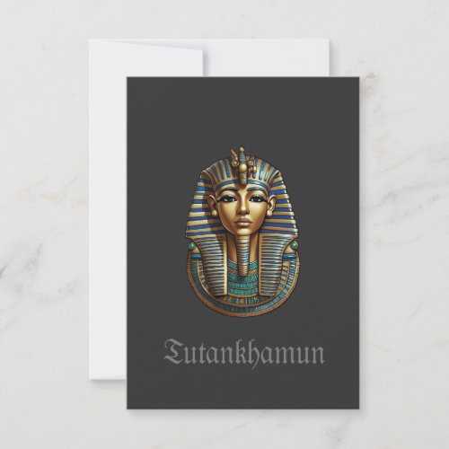 King Tutankhamun Flat Thank You Card