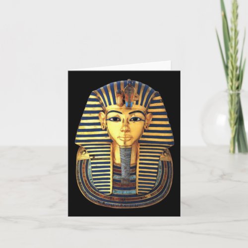 King Tutankhamun Gold Mask Egyptian Pharaoh Card