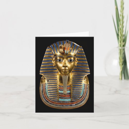 King Tutankhamun Gold Mask Egyptian Pharaoh Card