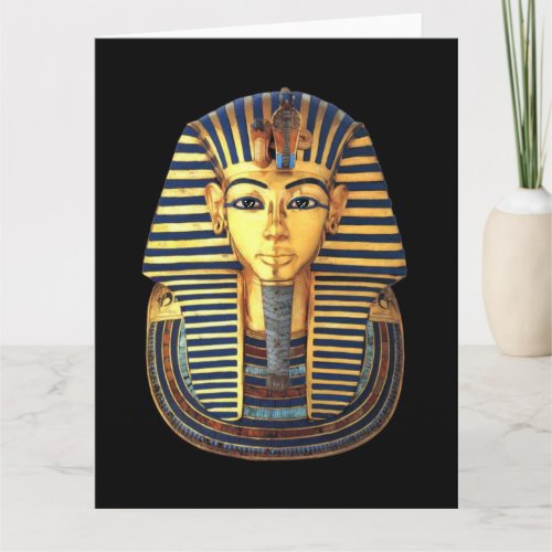 King Tutankhamun Gold Mask Egyptian Pharaoh Card