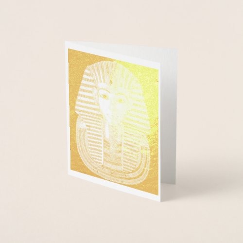 King Tutankhamun Gold Mask Foil Card