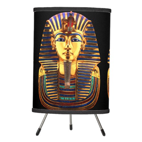 King Tutankhamun Gold Mask Tripod Lamp