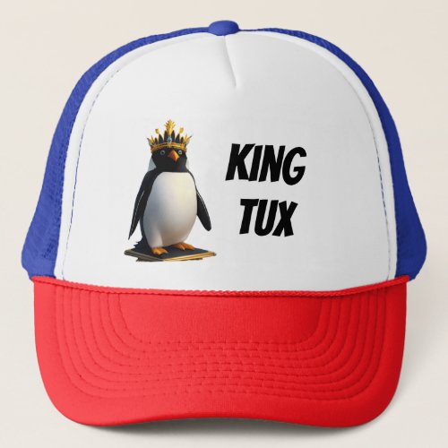 King Tux Linux Penguin Hat
