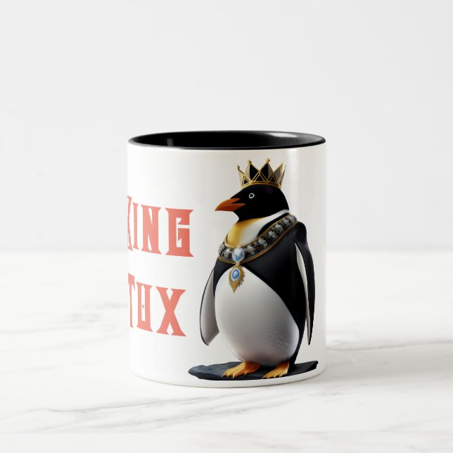 King Tux - Regal Linux Penguin Coffee Mug (Center)