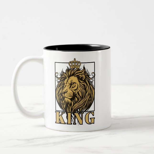 King Two-Tone Coffee Mug (Left)