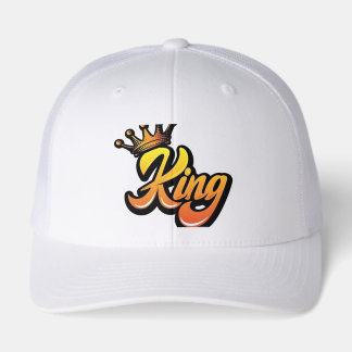 King Typography with Crown Illustration