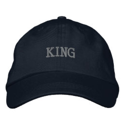 KING Unique and Good Elegant Embroidered-Hats Embroidered Baseball Cap