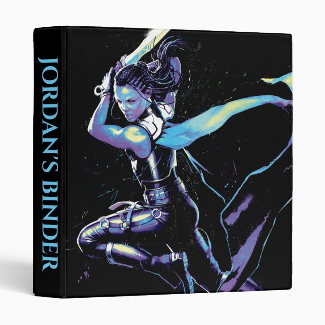 King Valkyrie Illustrated Character Art 3 Ring Binder (Front/Spine)