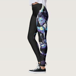 King Valkyrie Illustrated Character Art Leggings