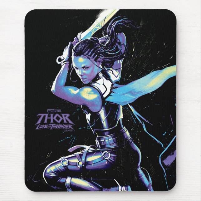 King Valkyrie Illustrated Character Art Mouse Pad (Front)