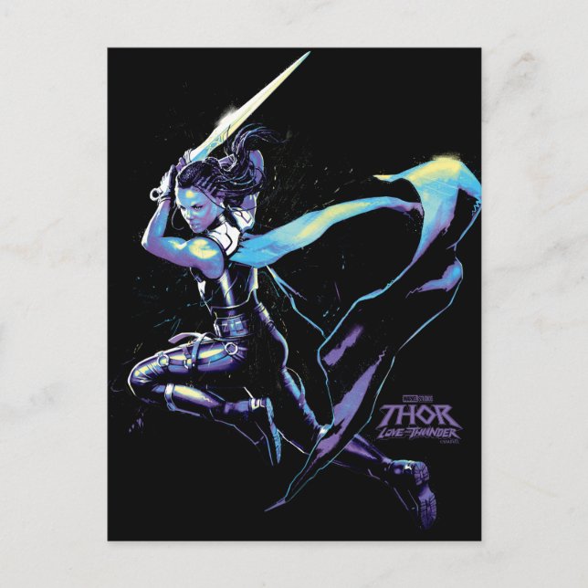 King Valkyrie Illustrated Character Art Postcard (Front)