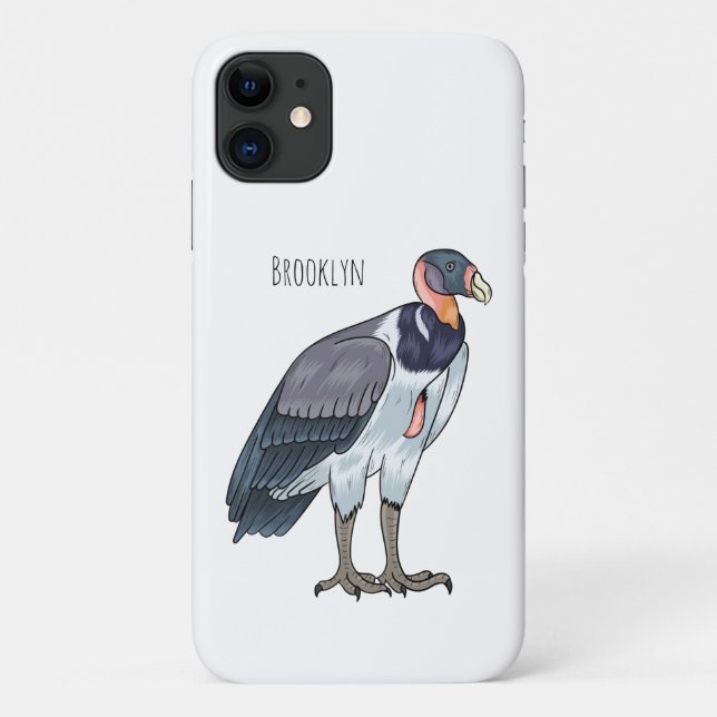 King vulture bird cartoon illustration  Case-Mate iPhone case (Back)