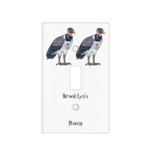 King vulture bird cartoon illustration  light switch cover