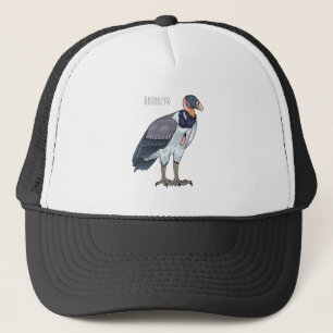 King vulture bird cartoon illustration trucker hat