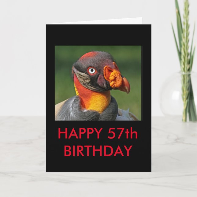 King Vulture - Happy 57th Birthday Card (Front)