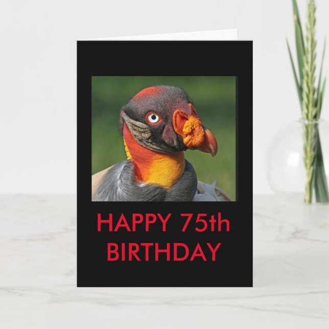 King Vulture - Happy 75th Birthday Card (Front)