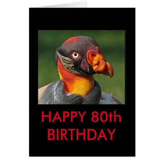King Vulture - Happy 80th Cards (Front)