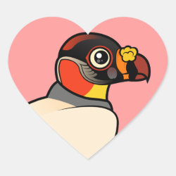 King Vulture Heart Sticker