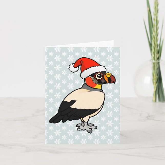 King Vulture Santa Holiday Card (Front)
