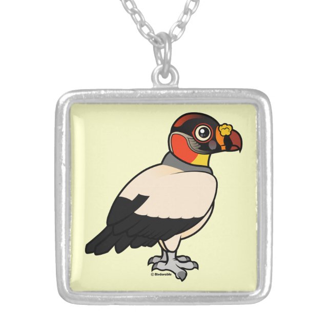 King Vulture Silver Plated Necklace (Front)