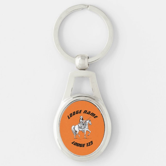 King William of Orange Customizable Orange Order Keychain (Front)