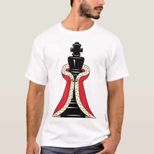 King With Cape Chess Piece Costume T_Shirt