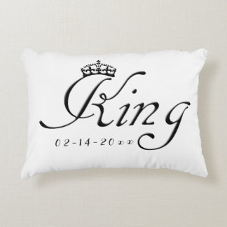 King with Crown Accent Pillow